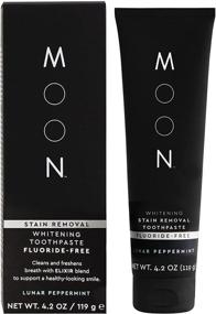 img 4 attached to Lunar Peppermint MOON Stain Removal Whitening Toothpaste - Fluoride Free