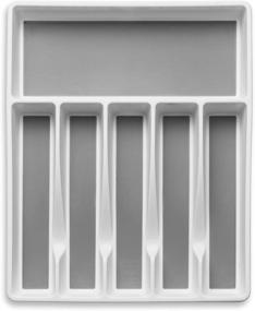 img 1 attached to Optimize Space with Expandable Cutlery Drawer Organizer - Ideal for Silverware, Serving Utensils, Kitchen, Office, Bathroom Storage