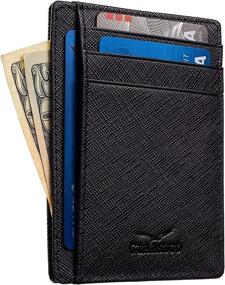 img 4 attached to Vintage Leather Minimalist Men's Wallet with Blocking Technology – Stylish Accessories for Wallets, Card Cases & Money Organizers