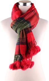 img 3 attached to 🧣 Warm up this Christmas with Jaweaver Cashmere Scarves - Perfect Women's Accessories for Winter in Scarves & Wraps