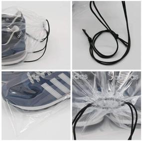img 1 attached to 🎒 Clear Transparent Portable Drawstring Organizer