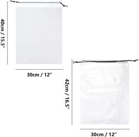 img 2 attached to 🎒 Clear Transparent Portable Drawstring Organizer