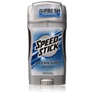 speed stick solid deodorant, ocean surf - 3 oz (pack of 4) logo