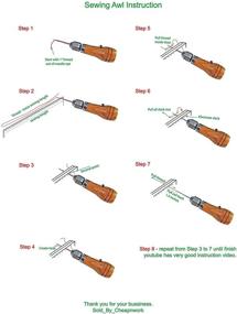 img 3 attached to 🧵 Efficient Hand Sewing Awl Kit for Leather, Canvas Repair & Saddles: Swift Stitch for Coats & Seats