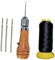 🧵 efficient hand sewing awl kit for leather, canvas repair & saddles: swift stitch for coats & seats logo