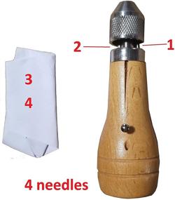 img 2 attached to 🧵 Efficient Hand Sewing Awl Kit for Leather, Canvas Repair & Saddles: Swift Stitch for Coats & Seats