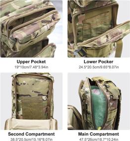 img 3 attached to 🎒 Ultra-Lightweight Waterproof Military Camouflage Backpack: Perfect for Outdoor Enthusiasts