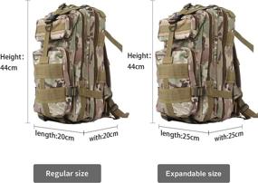 img 1 attached to 🎒 Ultra-Lightweight Waterproof Military Camouflage Backpack: Perfect for Outdoor Enthusiasts