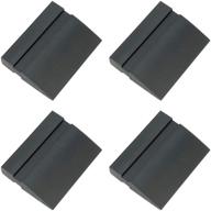 🖤 4-pack black cartints 2-inch silicone squeegee – ideal for glass cleaning, vinyl film bubbles removal on windows, side mirrors and sinks logo
