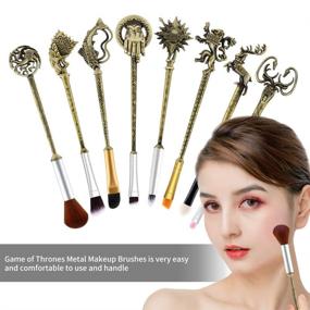 img 1 attached to 💄 Glamorous Game of Eye Makeup Brushes: WeChip 8pcs Set for Flawless Makeup