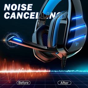 img 1 attached to 🎧 Ultimate Gaming Headset: Enjoy 7.1 Surround Sound on PS5, PS4, Xbox One, PC, Switch, and Laptop with Over-Ear Design & Noise Canceling Mic