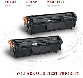 img 3 attached to Toner Kingdom Compatible Toner Cartridges for HP 12A Q2612A - 2-Pack Black Toner 🖨️ Replacement for HP 1020 1012 1022 1010 1018 1022n 3050 3015 3055 3030 3052 M1319F Printer