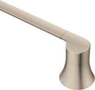 🧺 24-inch single towel bar from the moen doux collection in brushed nickel logo