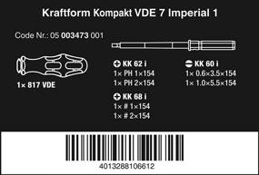 img 3 attached to 🔧 Лучшие сделки на набор изолированных сменных лезвий Wera 5003473001 KK VDE 60i/68i/7 (SL/PH/SQ), 7 штук