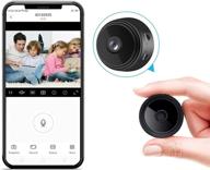 wifi шпионская камера 1080p | миниатюрная скрытая домашняя камера безопасности с аудио | прямое обнаружение движения | ночное видение | запись и воспроизведение видео | управление через приложение на телефоне | няня-камера, камера для животных, автомобильная камера логотип
