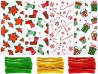 christmas cellophane cookies supplies different logo