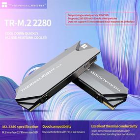 img 2 attached to 🔥 Термоблок Thermalright M.2 NVME: Двусторонний алюминиевый радиатор с силиконовой термопастой для ноутбука PC с PCIe SSD