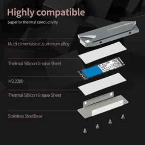 img 1 attached to 🔥 Термоблок Thermalright M.2 NVME: Двусторонний алюминиевый радиатор с силиконовой термопастой для ноутбука PC с PCIe SSD