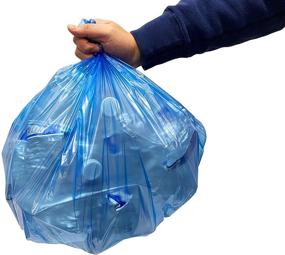 img 3 attached to Reli SuperValue Blue Trash Bags - 300 Count, 6-10 Gallon Recycling Bags with Various Capacities: 6 Gal, 7 Gal, 8 Gal, and 10 Gal - Bulk 10 Gallon Garbage Bags, Blue