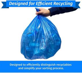 img 1 attached to Reli SuperValue Blue Trash Bags - 300 Count, 6-10 Gallon Recycling Bags with Various Capacities: 6 Gal, 7 Gal, 8 Gal, and 10 Gal - Bulk 10 Gallon Garbage Bags, Blue