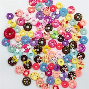 img 1 attached to Halloluck 50 Pcs Slime Charms Easter DIY Craft Making Kit - Resin Jewelry Making Supplies for Scrapbooking, Doughnut, Mints, Pretzels, Fruit Loops Serial & more