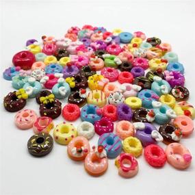 img 2 attached to Halloluck 50 Pcs Slime Charms Easter DIY Craft Making Kit - Resin Jewelry Making Supplies for Scrapbooking, Doughnut, Mints, Pretzels, Fruit Loops Serial & more