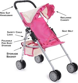 img 3 attached to Off White Basket Dolls & Accessories: Exquisite Buggy Stroller