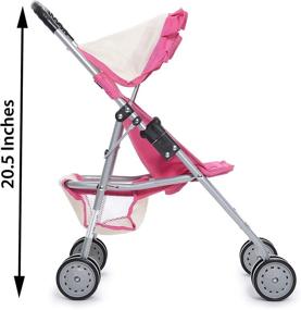 img 2 attached to Off White Basket Dolls & Accessories: Exquisite Buggy Stroller