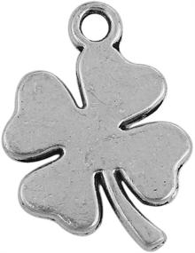 img 3 attached to Clover Charm Pendants Antique Silver