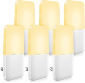 img 4 attached to 🔌 MAZ-TEK Plug in Night Light, Warm White LED Nightlights with Intelligent Dusk to Dawn Sensor for Kids, Nursery, Perfect for Bedroom, Bathroom, Hallway, Stairs, Kitchen, Pack of 6