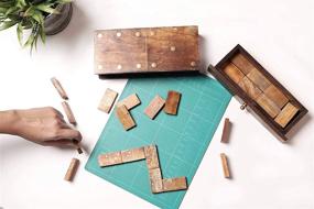 img 1 attached to GoCraft Handmade Dominoes: Exquisitely Decorative & Expertly Crafted