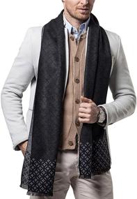 img 3 attached to Cashmere Classic Checked Men's Scarves by Shubb Scarves: Timeless Accessories for Stylish Gentlemen