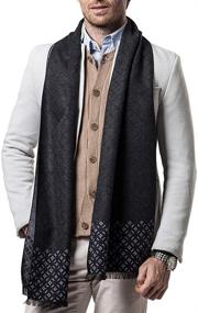 img 4 attached to Cashmere Classic Checked Men's Scarves by Shubb Scarves: Timeless Accessories for Stylish Gentlemen