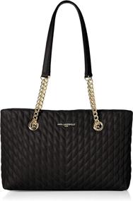 img 4 attached to 👜 Karl Lagerfeld Paris Karolina Chain: Chic Women's Handbags & Wallets in Style