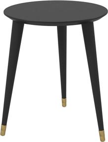 img 3 attached to 🖤 Streamlined Elegance: Novogratz Kennington End Table in Sleek Black