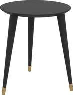 🖤 streamlined elegance: novogratz kennington end table in sleek black logo