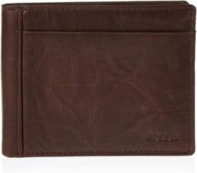 img 4 attached to Fossil Mens Flip Bifold Wallet