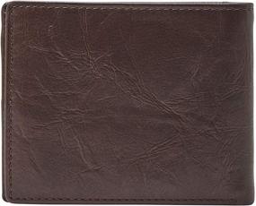 img 1 attached to Fossil Mens Flip Bifold Wallet