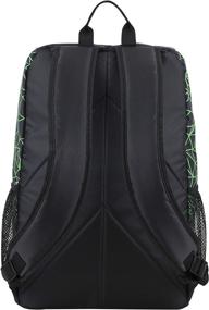 img 1 attached to 🎒 Fuel Wide Mouth Sports Backpack, Black/Lime Green with Bungee, Inner Tech Pocket, and Sizzle/Shattered Geo Print