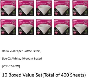 img 3 attached to Hario 40 Count Coffee Filters Sheets