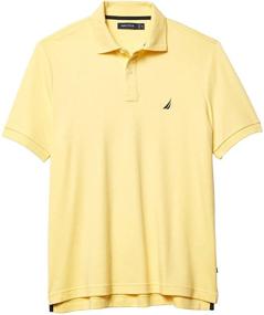 img 1 attached to 🌞 Nautica Short Sleeve Interlock Yellow: Stylish Comfort for a Vibrant Summer Look