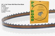 🪚 timber wolf bandsaw blade 115" x 1/2" x 3 tpi: the ultimate cutting power with positive claw technology logo