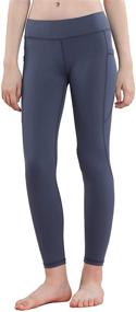 img 4 attached to Willit Athletic Leggings Running Compression Girls' Clothing and Active