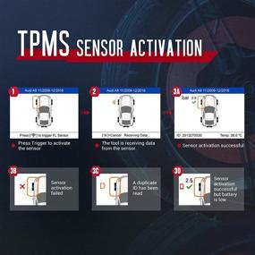 img 2 attached to 2021 Autel MaxiTPMS TS508: Продвинутый инструмент для программирования/перепрограммирования/сброса TPMS с подключением OBD2 - для всех автомобилей.