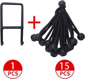 img 3 attached to 🔗 15pcs Replacement Bungee Ropes for Fitness Trampoline + Spanning Tool - Max Limit 330 lbs - NEWAN