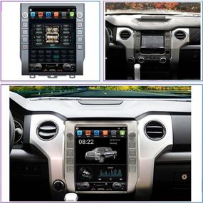 img 3 attached to 🚗 LUOWAN Android 10 Radio for Toyota Tundra 2014-2017: 12.1inch Tesla Style GPS Navigation Console with IPS Touch Screen, Carplay, Bluetooth, WiFi, and Build-in Maps