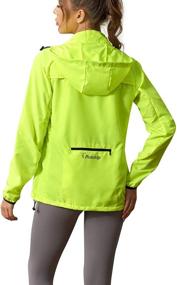 img 4 attached to 🧥 Women's Packable Windbreaker Jacket: Convertible Cycling Running Jacket | Lightweight, Windproof & Water-Resistant