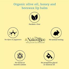 img 2 attached to 🍯 Naked Bee Pomegranate and Honey Lip Balm - 0.15 oz (Pack of 3)