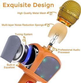 img 2 attached to Wireless Bluetooth Microphone Machines Rechargeable Kids' Electronics