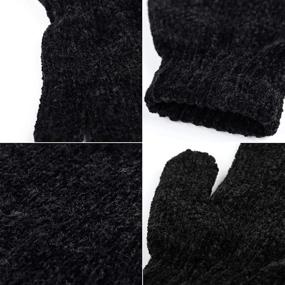 img 2 attached to Stretchy Chenille Knitted Cashmere Accessories for Boys, Ideal for Cold Weather